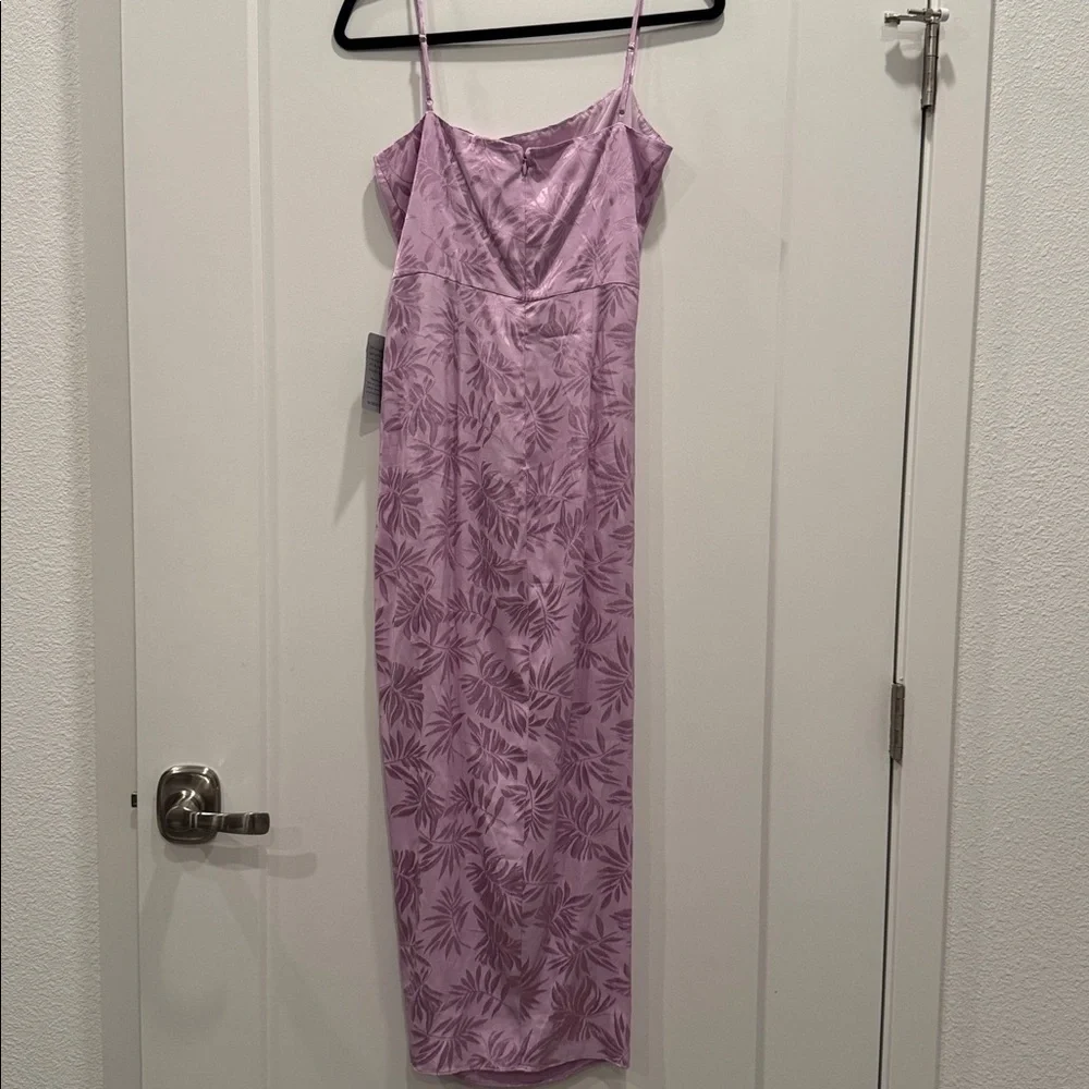 NWT Saylor Gardenia Ruched Jaquered MIDI Dress Gown - Picture 6 of 9
